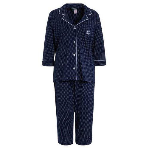 Lauren Ralph Lauren Cotton Jersey 3/4 Sleeve Classic Notch Collar PJ Set